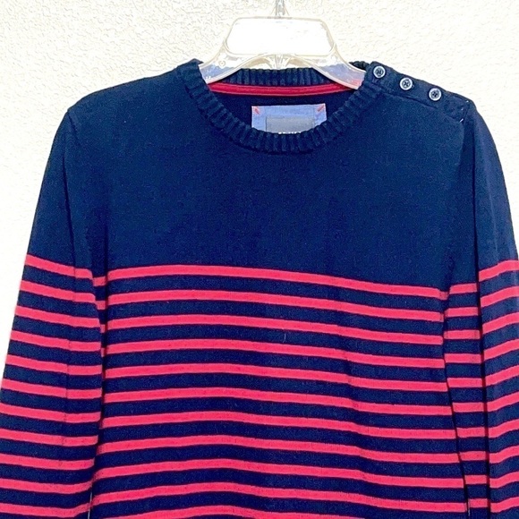 Race Marine Woman Blue and Red Stripes Sweater Size L - Picture 2 of 14
